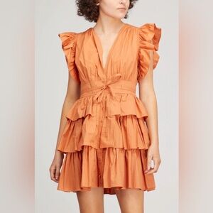 Ulla Johnson Sena Mini Dress in Clay, 2